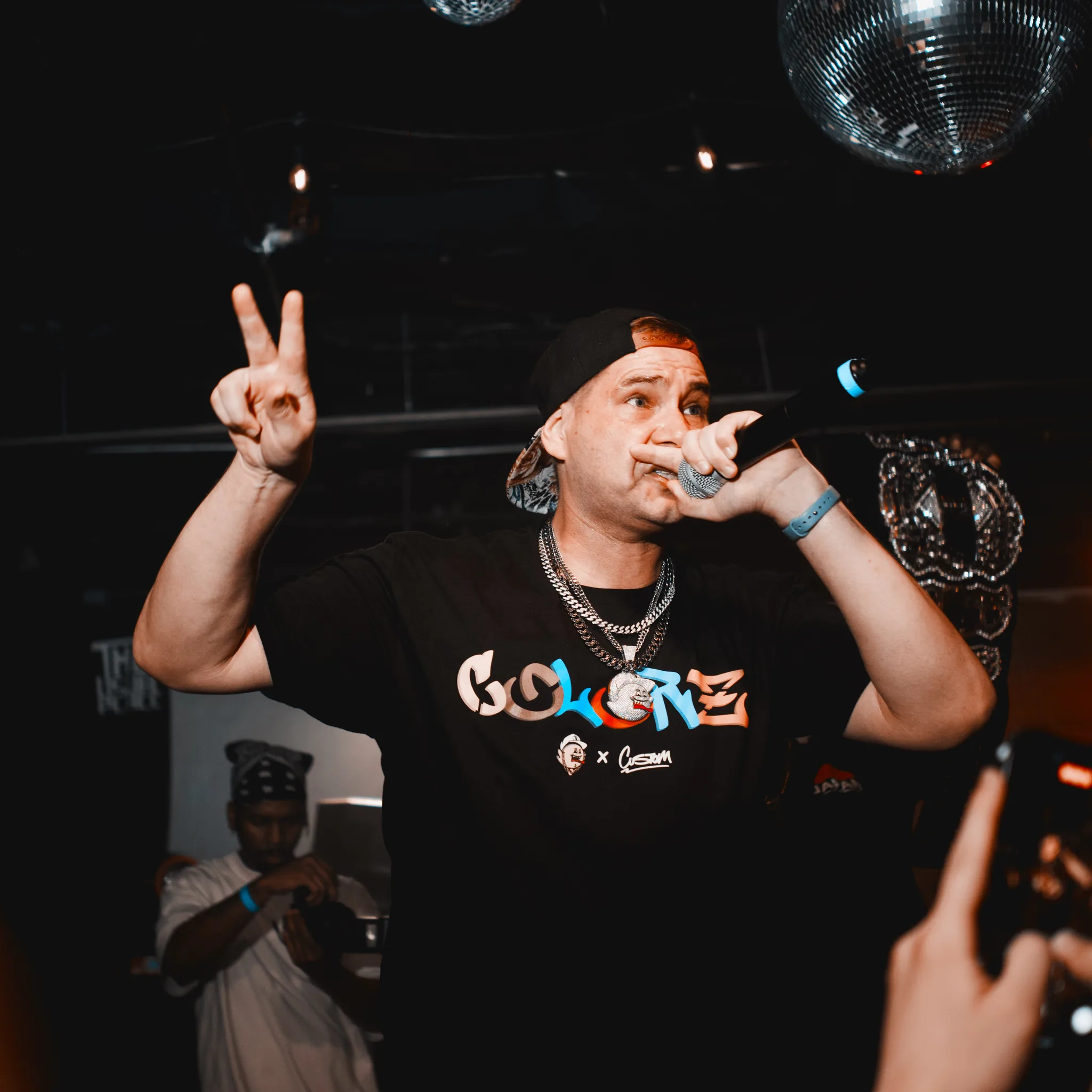 On stage