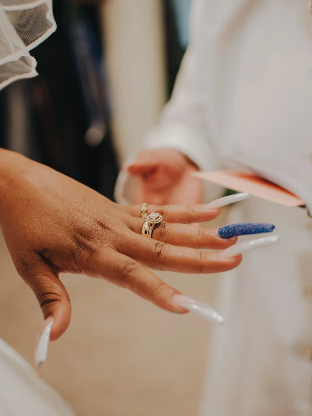 Wedding ring detail