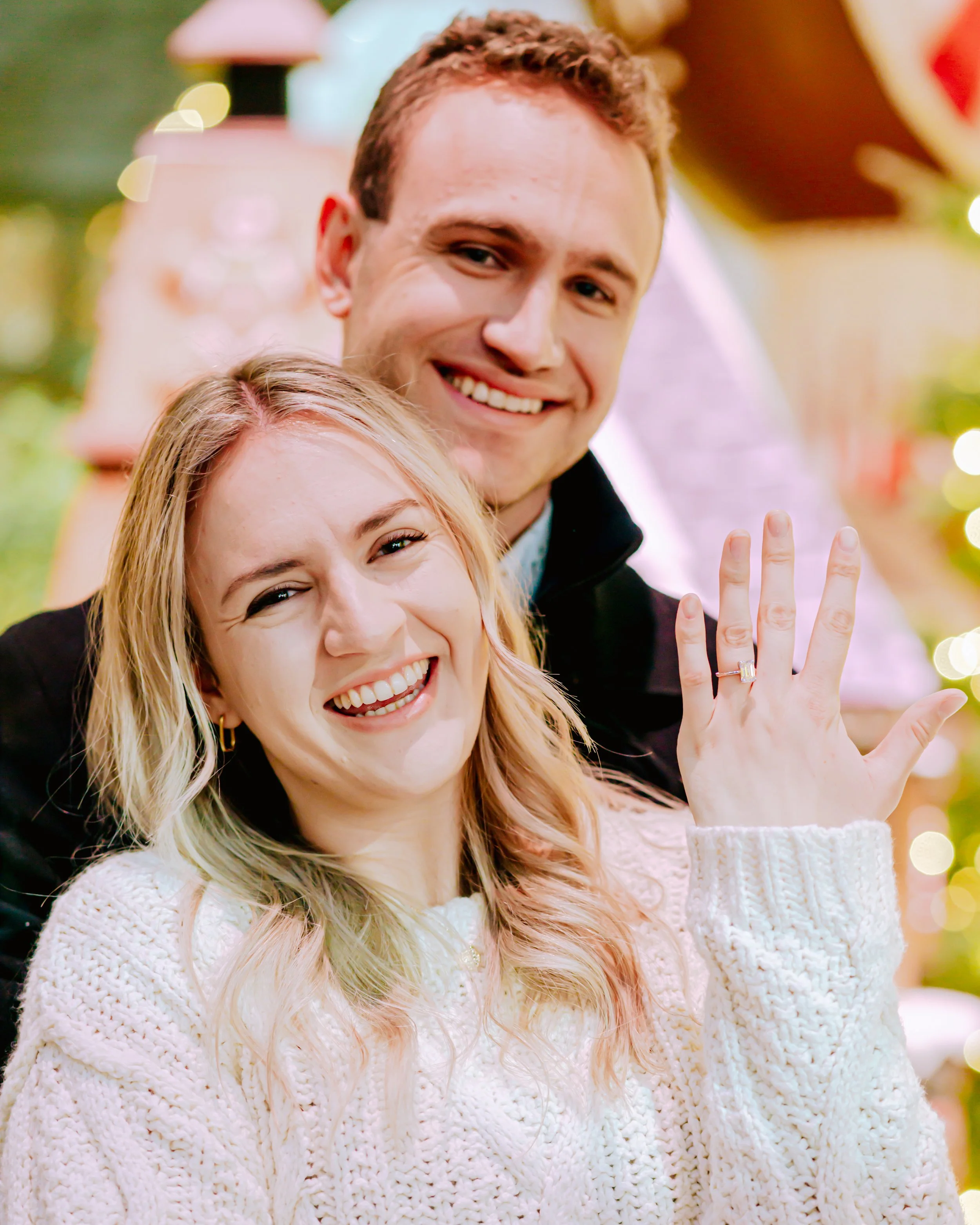 Couple celebrating