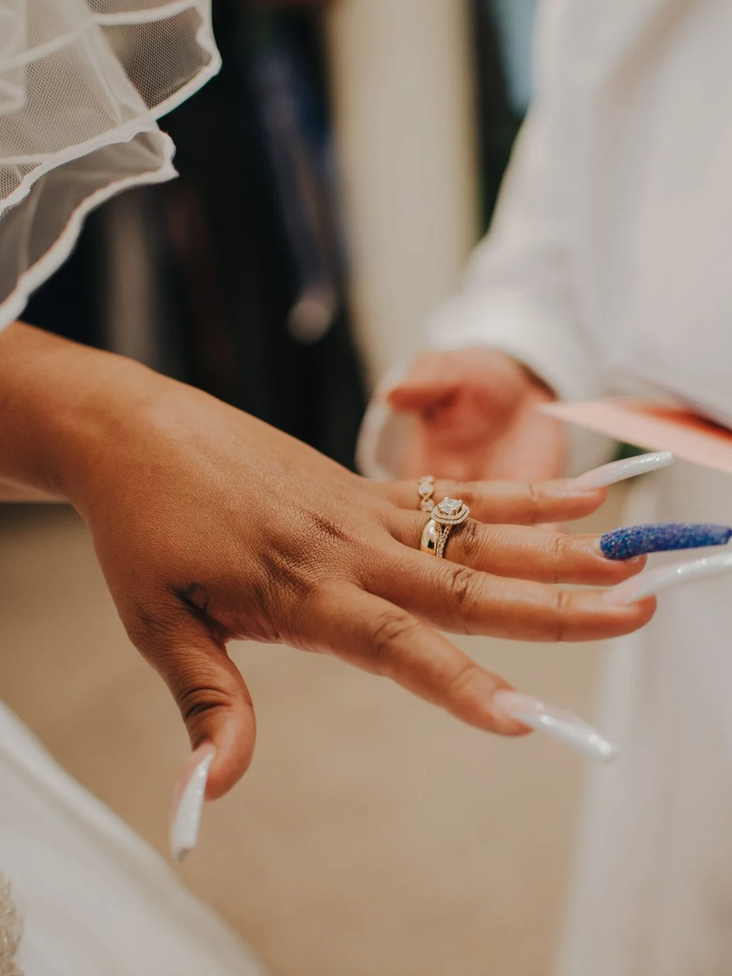 Wedding ring detail